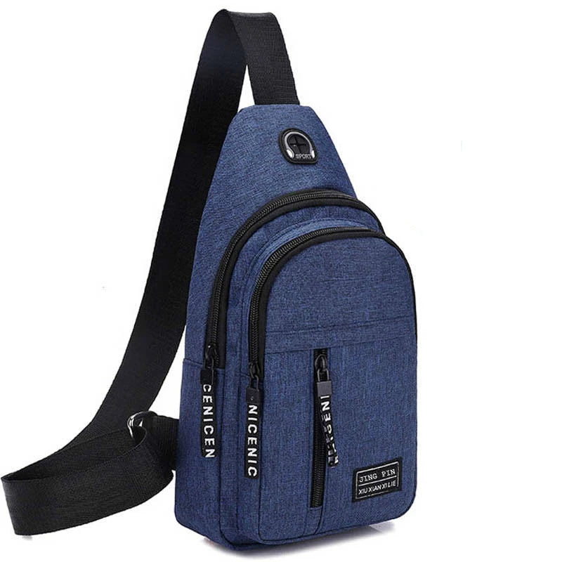 Bolso Cruzado Masculino HTSAUTE | Bandolera Casual y de Negocios | Compacto, Versátil y Resistente | Negro, Gris o Azul