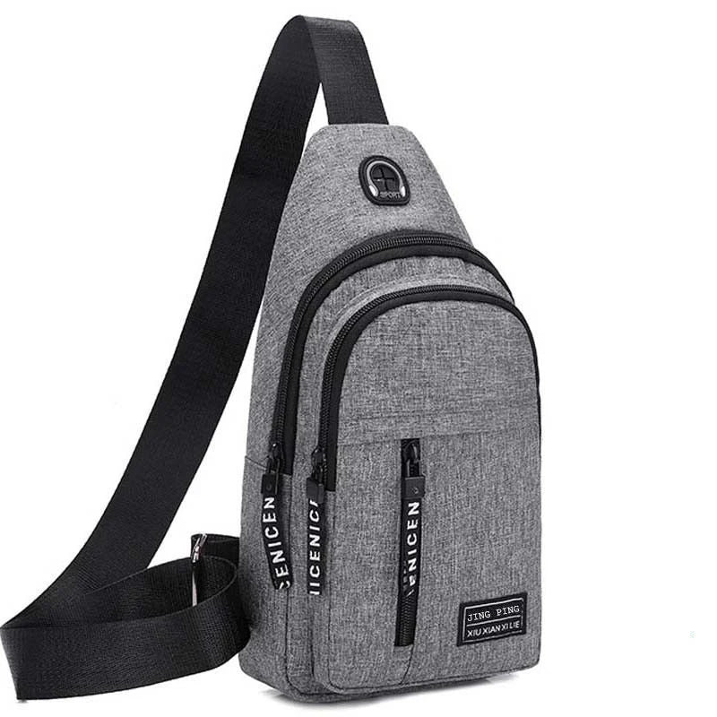Bolso Cruzado Masculino HTSAUTE | Bandolera Casual y de Negocios | Compacto, Versátil y Resistente | Negro, Gris o Azul