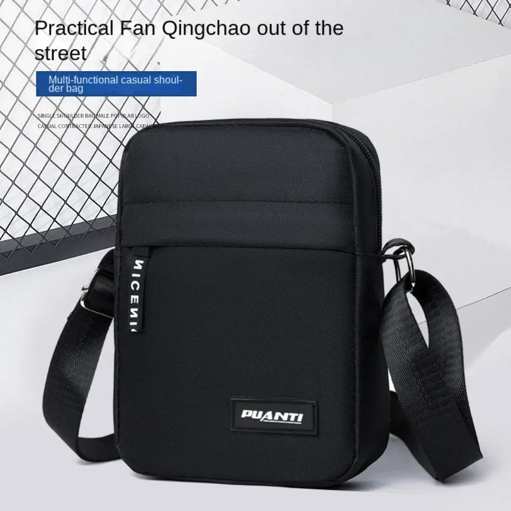Bolso Masculino Multifunción de Nylon | Bandolera, Mensajero y Casual | Elegante, Compacto y Resistente