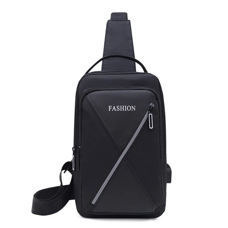 Bolso Cruzado Masculino HTSAUTE | Bandolera Casual y de Negocios | Compacto, Versátil y Resistente | Negro, Gris o Azul