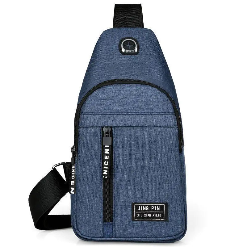 Bolso Cruzado Masculino HTSAUTE | Bandolera Casual y de Negocios | Compacto, Versátil y Resistente | Negro, Gris o Azul