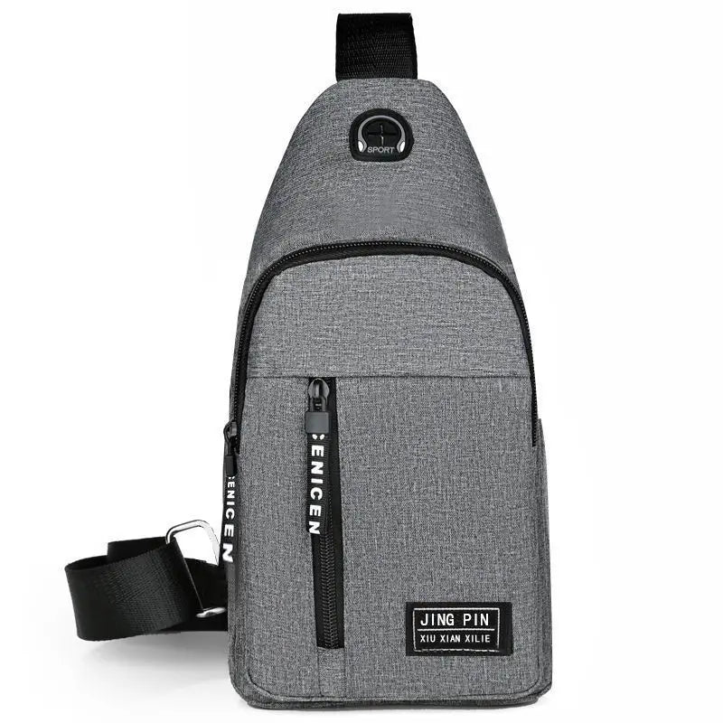 Bolso Cruzado Masculino HTSAUTE | Bandolera Casual y de Negocios | Compacto, Versátil y Resistente | Negro, Gris o Azul