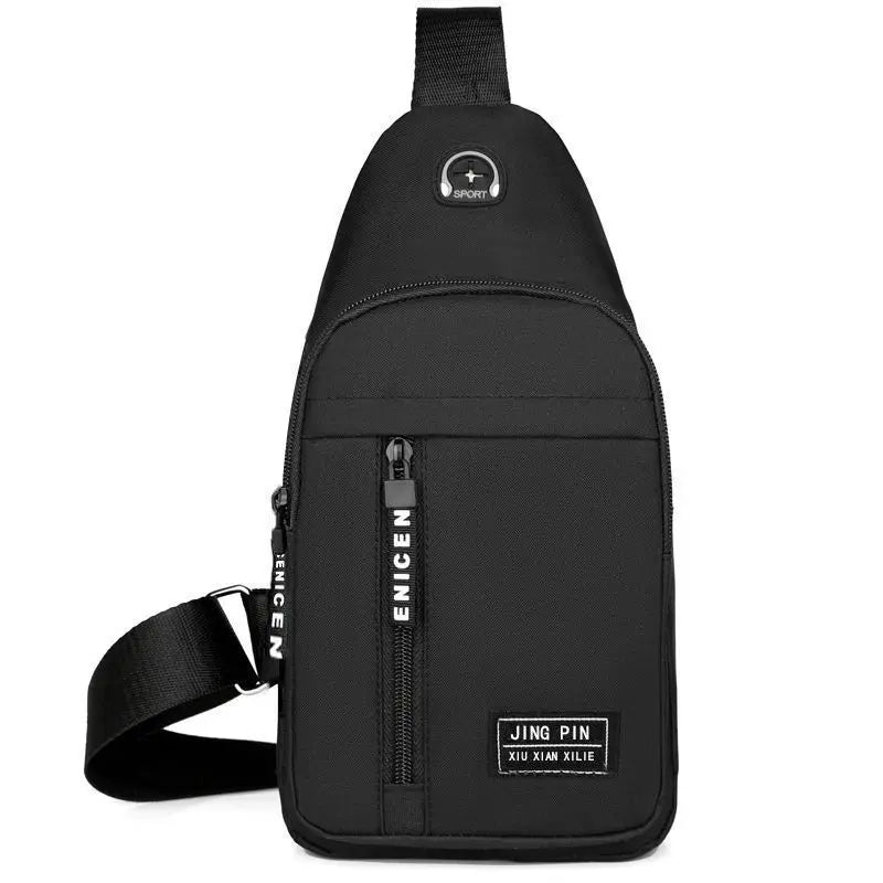 Bolso Cruzado Masculino HTSAUTE | Bandolera Casual y de Negocios | Compacto, Versátil y Resistente | Negro, Gris o Azul