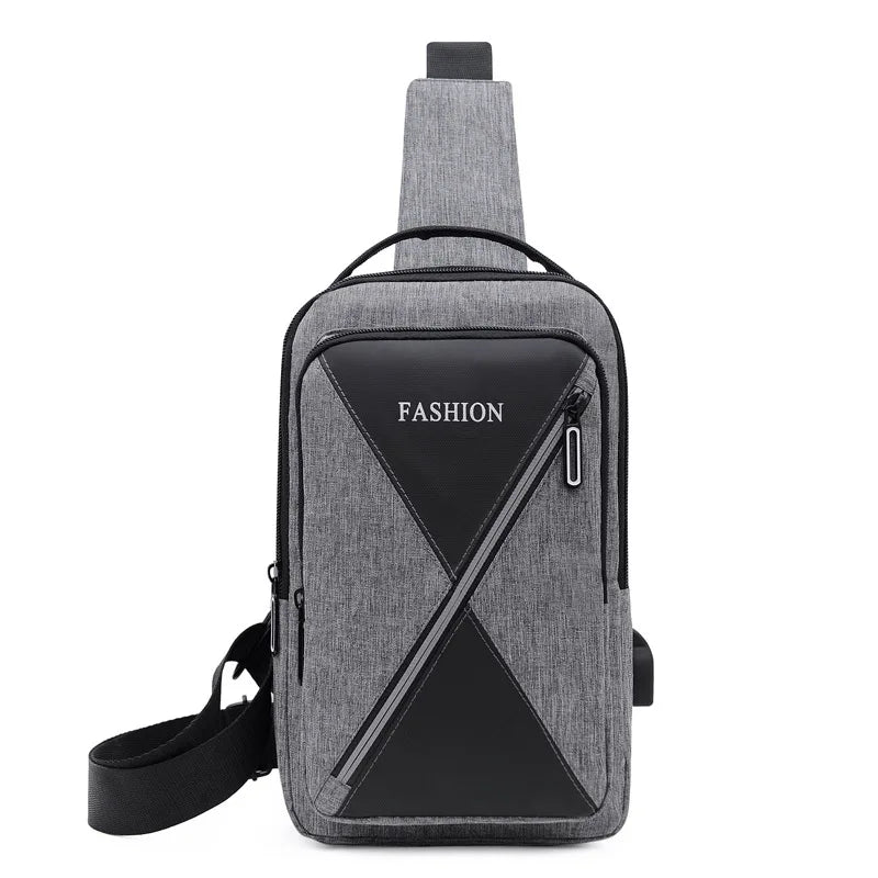Bolso Cruzado Masculino HTSAUTE | Bandolera Casual y de Negocios | Compacto, Versátil y Resistente | Negro, Gris o Azul