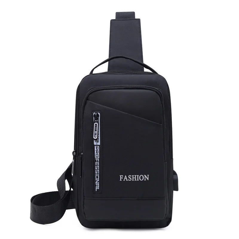 Bolso Cruzado Masculino HTSAUTE | Bandolera Casual y de Negocios | Compacto, Versátil y Resistente | Negro, Gris o Azul