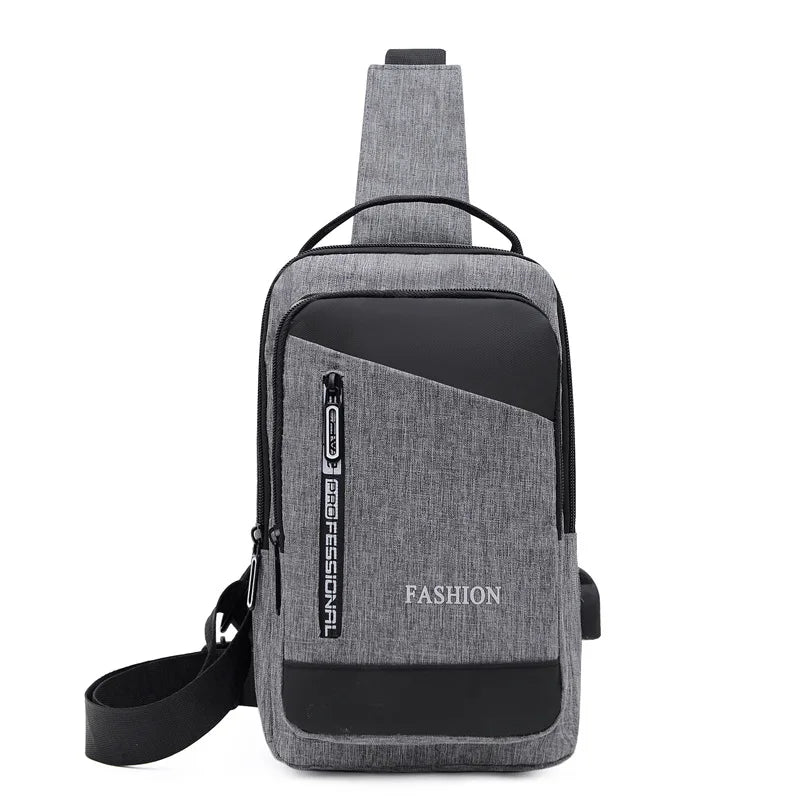 Bolso Cruzado Masculino HTSAUTE | Bandolera Casual y de Negocios | Compacto, Versátil y Resistente | Negro, Gris o Azul