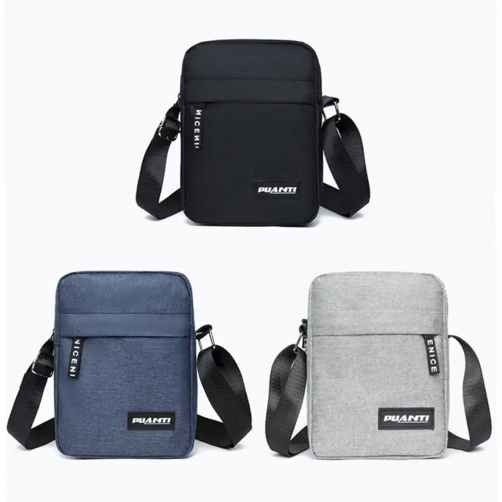 Bolso Masculino Multifunción de Nylon | Bandolera, Mensajero y Casual | Elegante, Compacto y Resistente