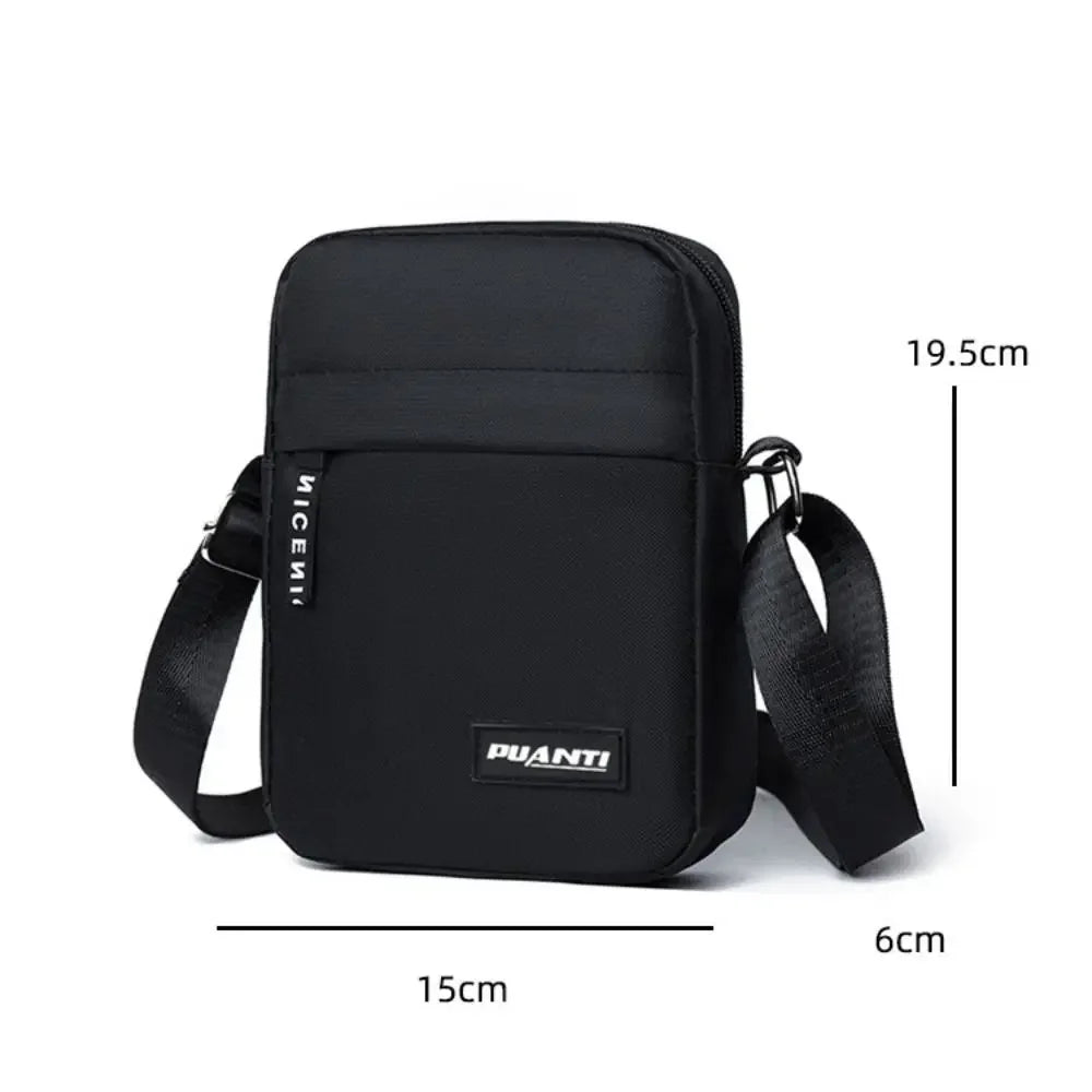 Bolso Masculino Multifunción de Nylon | Bandolera, Mensajero y Casual | Elegante, Compacto y Resistente